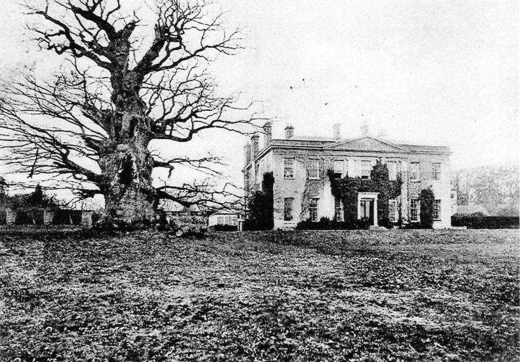Majesty beside Fredville House, in an old photograph